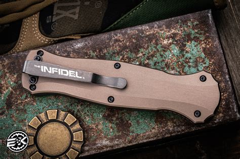 Benchmade Infidel OTF Burnt Bronze D/E 4" Dagger Black 3300BK1901