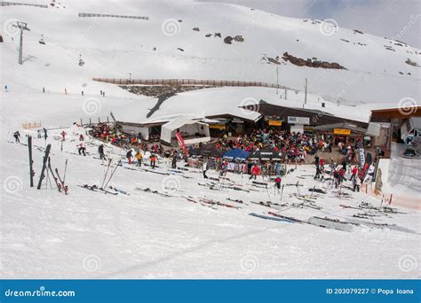 Soelden, Austria- May, 2008: Beautiful Spring Day in Soelden Glacier ...