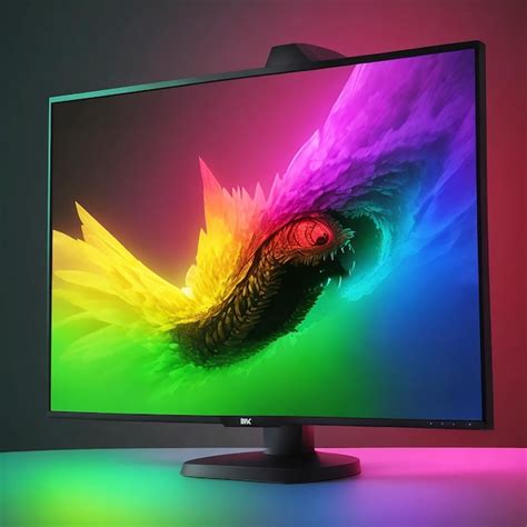 Premium AI Image | RGB Gaming Monitor