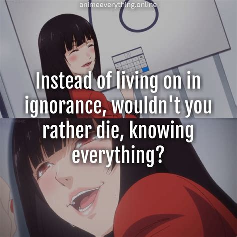 Best Kakegurui quotes from the following characters:Yumeko Jabami Kaede ...