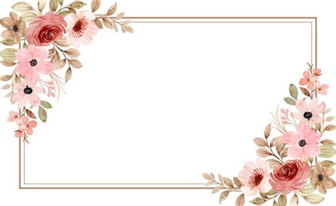 Pink Flowers Borders And Frames