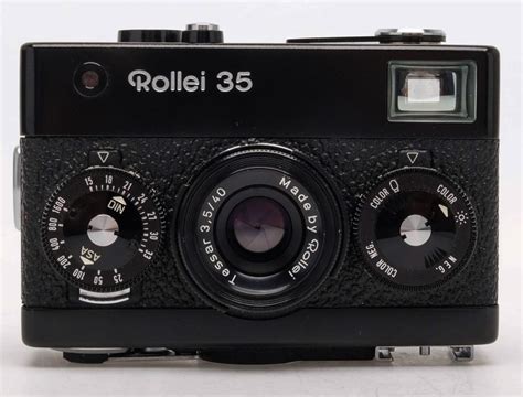 Let's start with the Rollei 35. When it first came out this was the ...