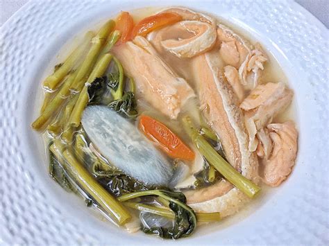 Sinigang na Salmon Belly - Filipino Food