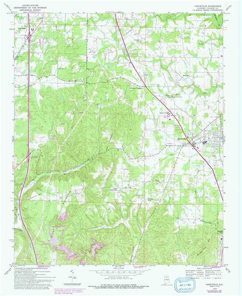 Hanceville, Alabama 1969 (1993) USGS Old Topo Map Reprint 7x7 AL Quad ...