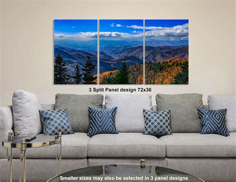 Appalachia in Fall Colors Mountain Panoramic Picture Blue - Etsy