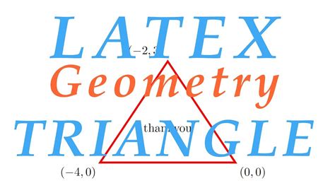 how to make triangle in Latex - YouTube