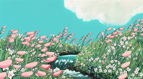 Studio Ghibli on Twitter: "Studio Ghibli floral scenery… " Wallpaper ...