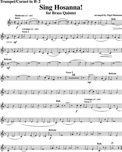 Sing Hosanna! Sheet Music by Traditional | nkoda | Free 7 days trial