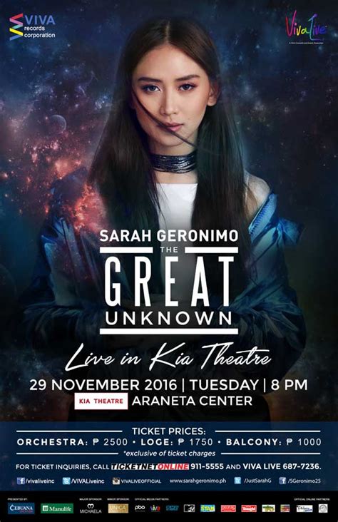 Sarah Geronimo: The Great Unknown Live at Kia Theatre - Philippine Concerts