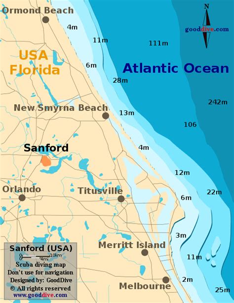 Sanford Map - GoodDive.com