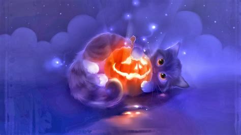 Cute Cat Halloween Wallpaper - WallpaperSafari