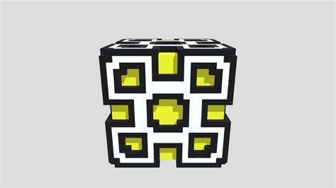 Geometry dash cube - Download Free 3D model by Zuzuga [23e3499] - Sketchfab