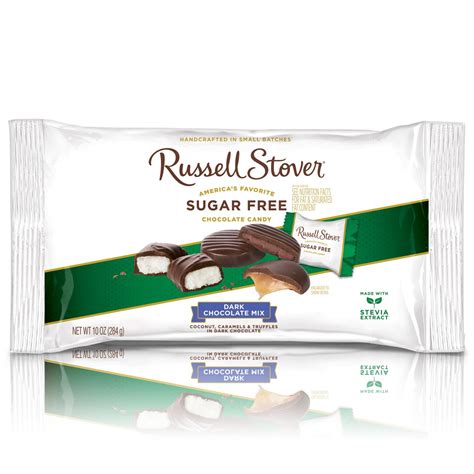 RUSSELL STOVER Sugar Free Assorted Dark Chocolate Mix, 9 oz. bag (≈ 16 ...