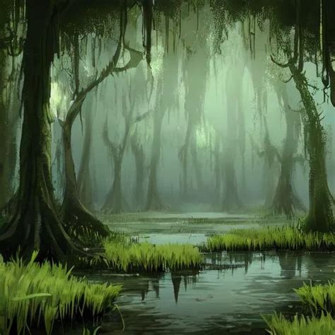 swamp concept art mediterranean aesthetic artstation...