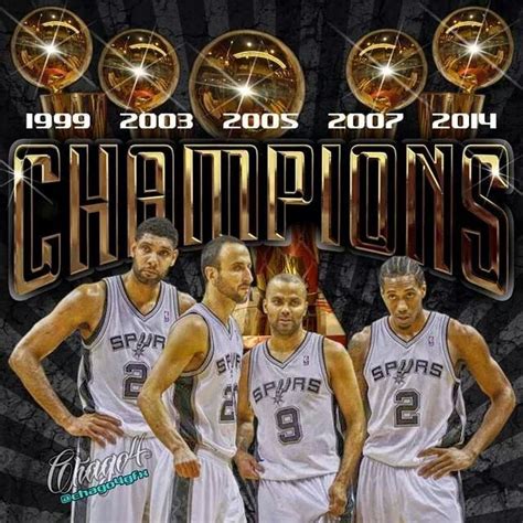 SAN ANTONIO SPURS 5-TIME NBA CHAMPIONS | Spurs basketball, San antonio ...