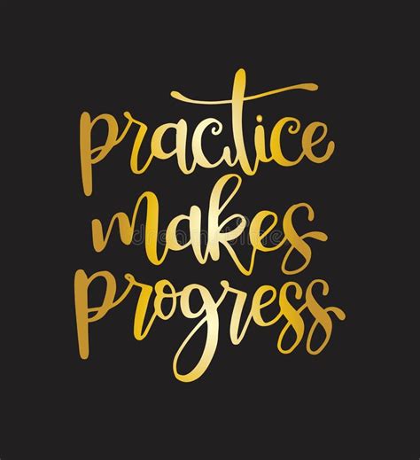 Practice Makes Progress, Hand Drawn Typography Poster. T Shirt Hand ...