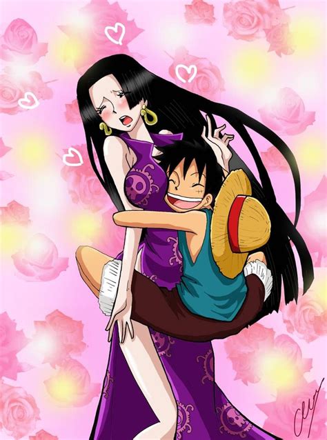 Luffy and Hancock by Hikari-15-L on DeviantArt | Luffy and hancock, One ...