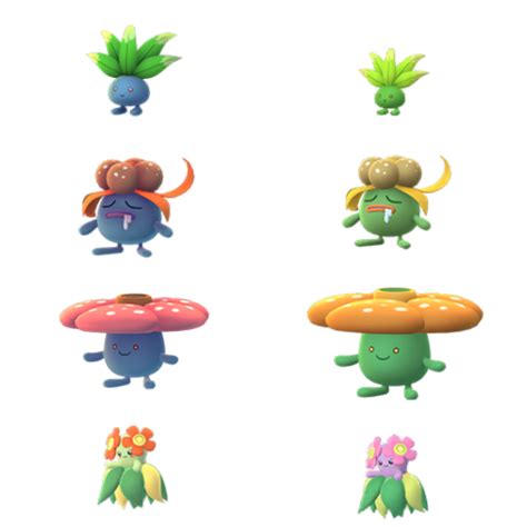 Pokemon Go Shiny Oddish Evolutions - img-wut