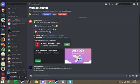 nitro scam and dm advertise – Discord