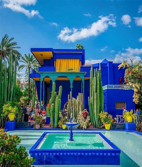 MOROCCO on Instagram: “We 💙 Majorelle Garden! A botanical garden ...