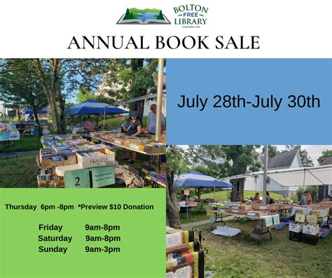 The Annual Book Sale – Bolton Free Library