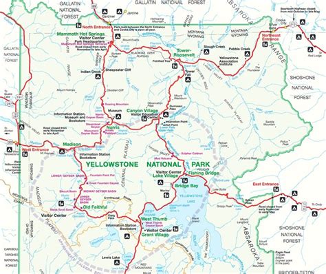 Yellowstone National Park Trail Map Pdf - London Top Attractions Map