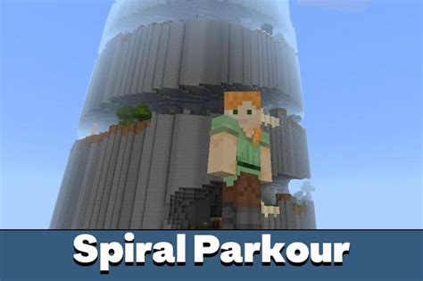 Download Spiral Parkour Map for Minecraft PE - Spiral Parkour Map for MCPE