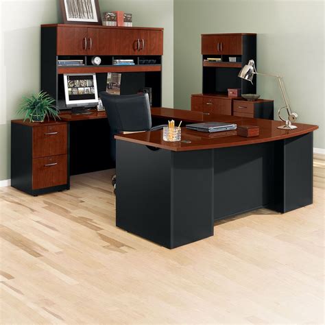 Complete U-Desk Office Set with Locking Files | Cheap office furniture ...