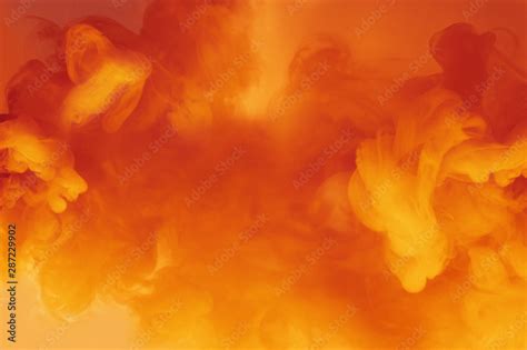 Orange colored abstract smoke background. Stock Photo | Adobe Stock