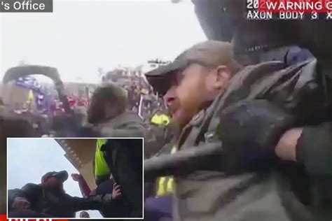 Horrifying moment MAGA rioter shouts 'I'll f**king kill you' at cop ...