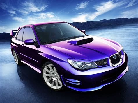 subaru impreza wrx sti un coche de color morado metalizado para los ...