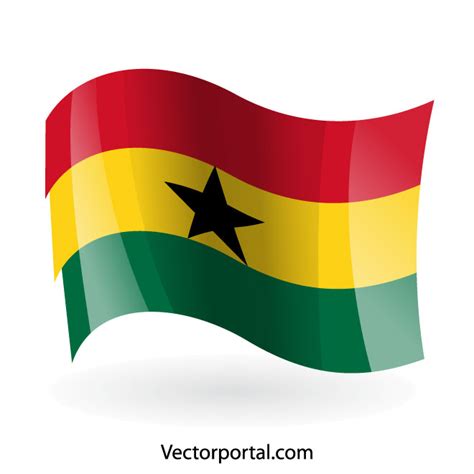 Ghana flag clip art Royalty Free Stock SVG Vector and Clip Art