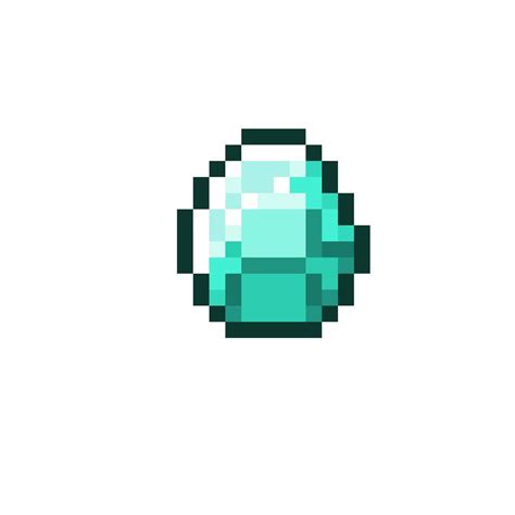 A Diamond from Minecraft. | Pixel art, Minecraft, Minecraft art