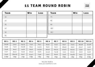 Free Round Robin Tournament Generator