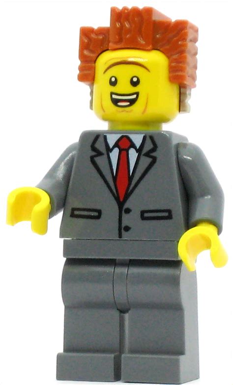 LEGO The Lego Movie Minifigure President Business - Smiling, Raised ...