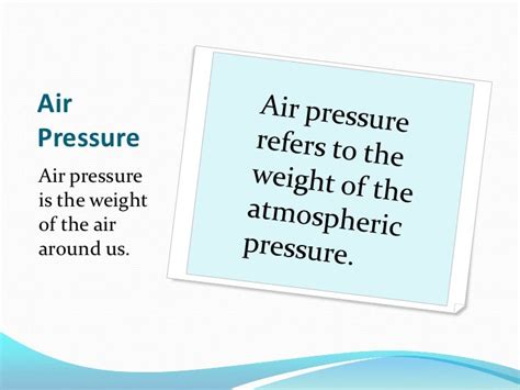 Air Pressure!