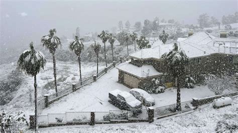 Massive winter storm that brought rare snow to parts of California now ...