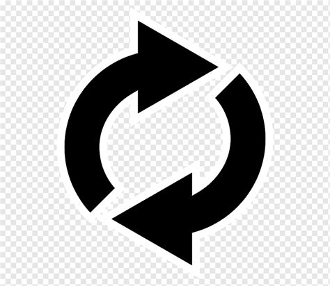 Arrow Sign Reload Refresh Rotation Loop Pictogram. Simple Icon - Clip ...