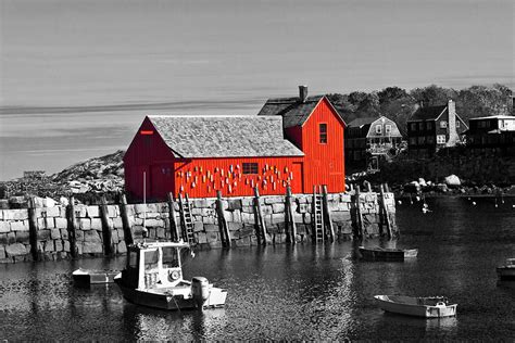 Rockport Motif Number 1 - BW Photograph by Lou Ford - Fine Art America