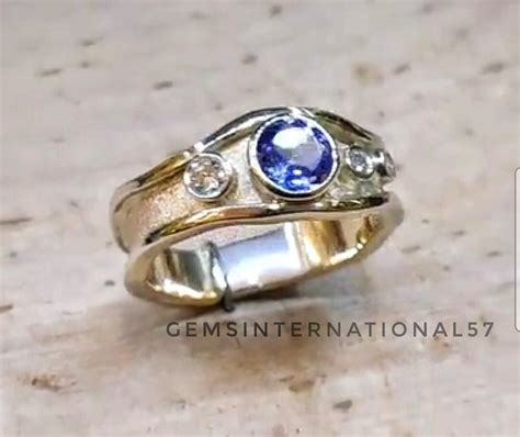 Tanzanite Silver Ring/ 925 Sterling Silver Men's Ring/ - Etsy