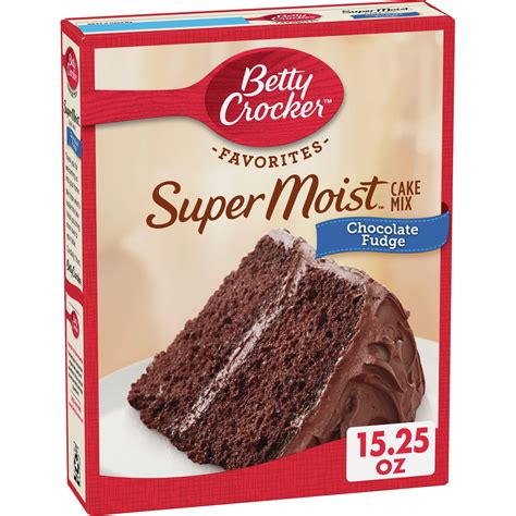 Betty Crocker Super Moist Chocolate Fudge Cake Mix, 15.25 oz. - Walmart.com