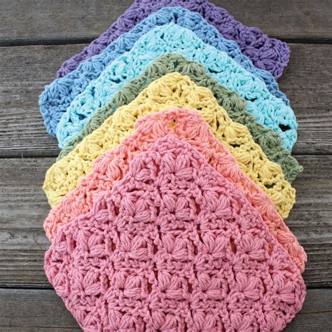 Lily Sugar'n Cream Flowers Dishcloth, Rose Pink | Crochet scrubbies ...