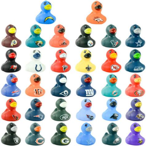 2 Inch NFL Logo Rubber Ducks Choose Your Team..All 32 teams | Etsy