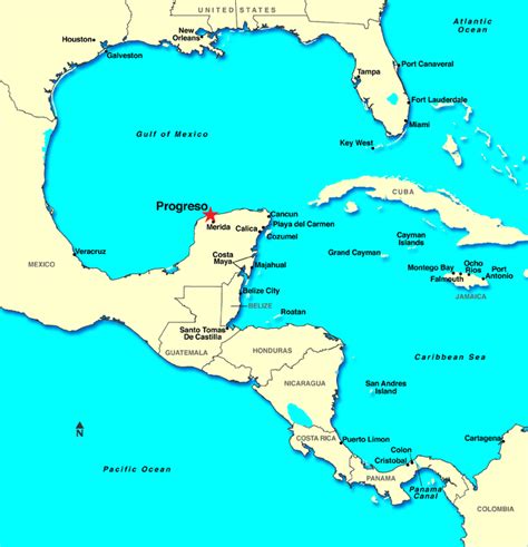 Merida (Progreso), Mexico Map | EVENTS: SeaBay Cruise 2014 | Pinterest ...