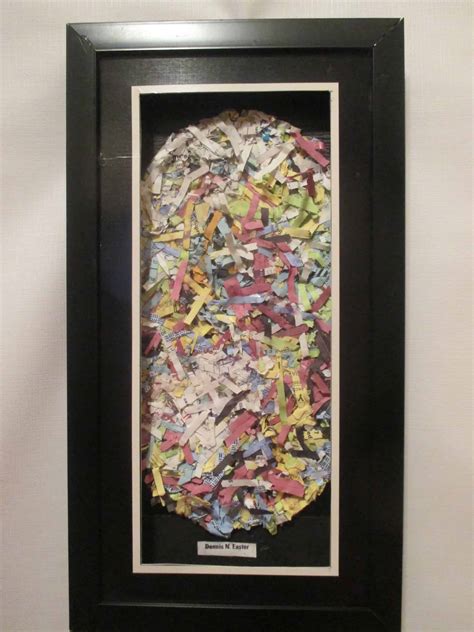 FunTasTickz Trash Artz "Shredded Paper Art" • Recyclart