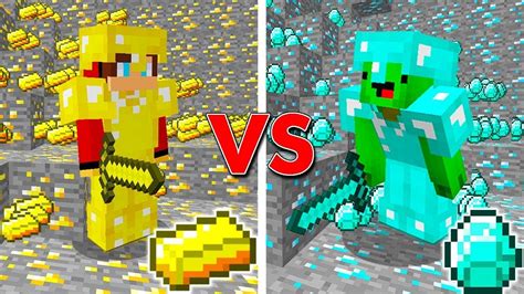 Gold vs Diamond! Which is Stronger in Minecraft? - YouTube