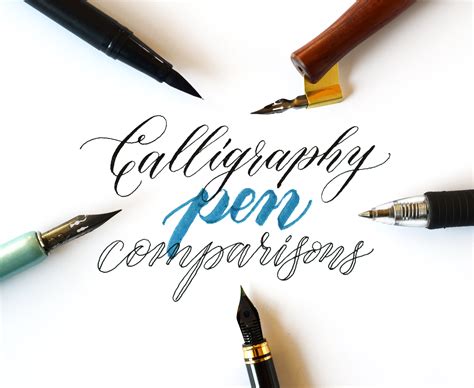 Calligraphy Pen Comparisons – The Postman's Knock