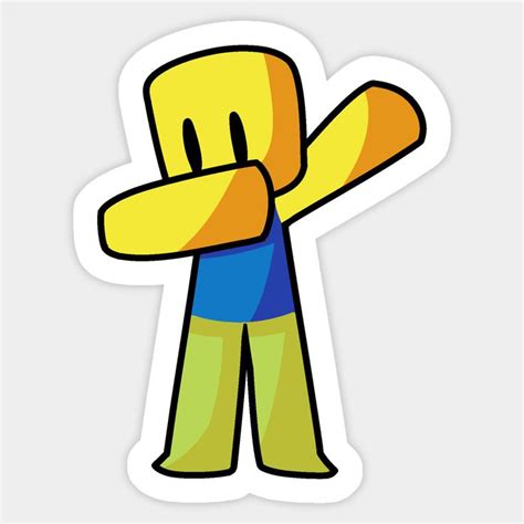 Roblox Dabbing Dab Hand Drawn Gaming Noob Gift For Gamers Sticker | How ...