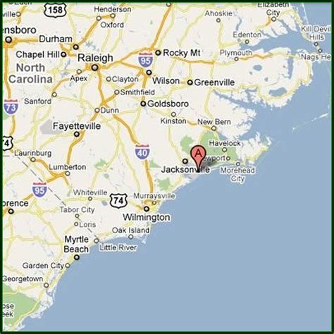 Camp Lejeune Marine Base Map