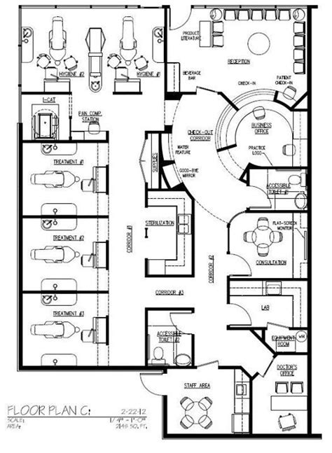 Front desk layout | Office floor plan, Medical office design, Medical ...